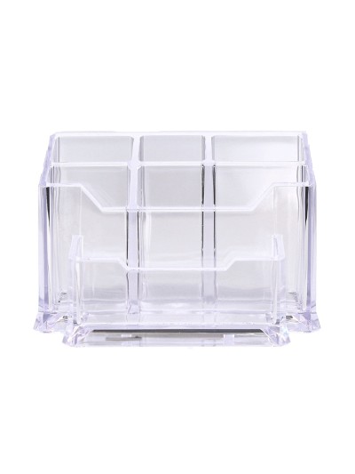 Organizador liderpapel transparente con accesorios