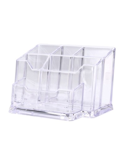 Organizador liderpapel transparente con accesorios