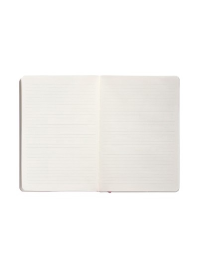 Cuaderno con gomilla antartik notes tapa blanda a5 hojas rayas rosa pastel 80 hojas 80 gr fsc
