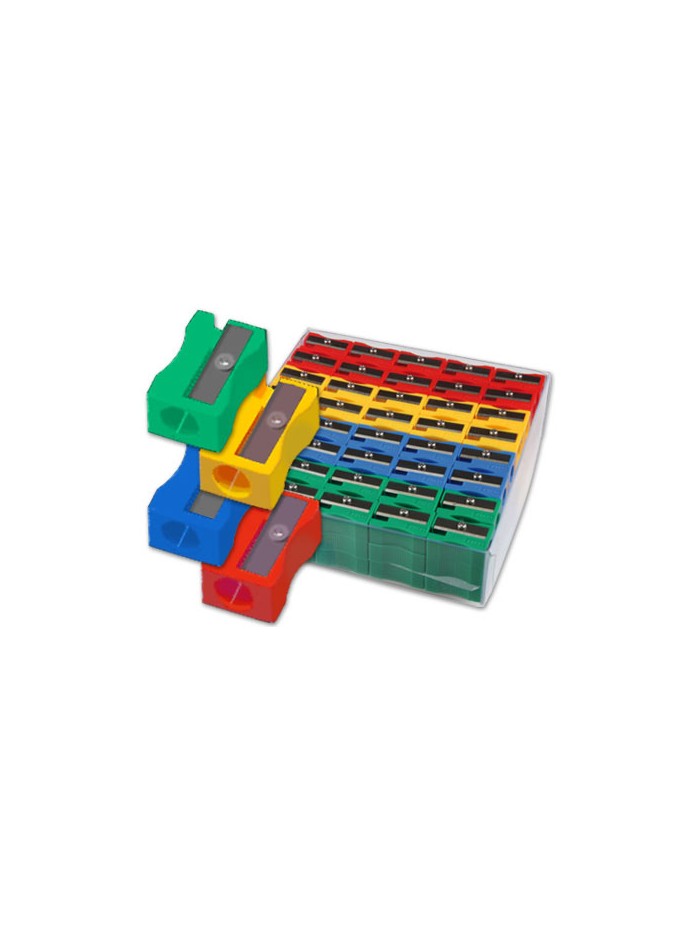 Sacapuntas liderpapel plastico 1 uso caja de 120 unidades colores surtidos Sacapuntas liderpapel plastico 1 uso caja de 120 unidades colores surtidos