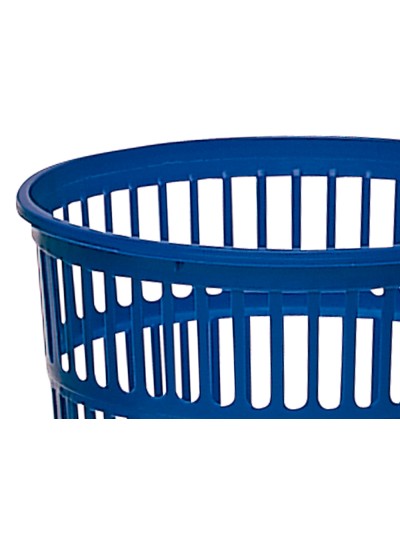 Papelera plastico q-connect 15 litros rejilla color azul 285x290 mm