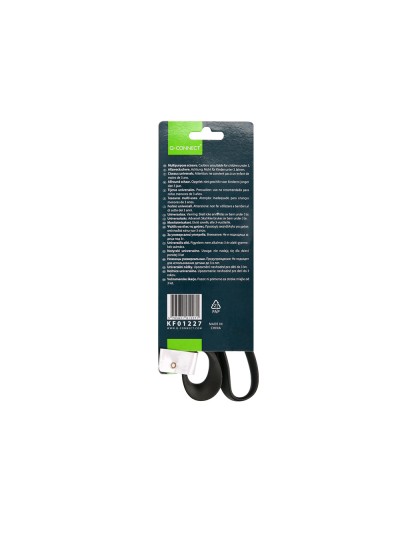 Tijera oficina q-connect inoxidable 8/' 20 cm blister