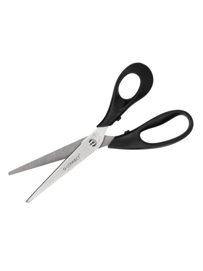 Tijera oficina q-connect inoxidable 8/' 20 cm blister