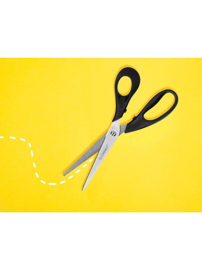 Tijera oficina q-connect inoxidable 8/' 20 cm blister