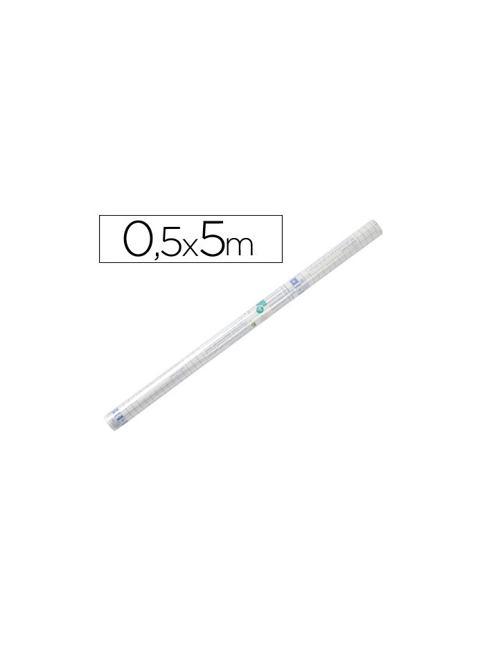 Rollo plastico adhesivo liderpapel 0.50x5 mt 50 mc forralibros removible Rollo plastico adhesivo liderpapel 0.50x5 mt 50 mc forralibros removible