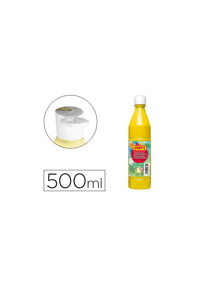Tempera liquida jovi escolar 500 ml amarillo claro Tempera liquida jovi escolar 500 ml amarillo claro