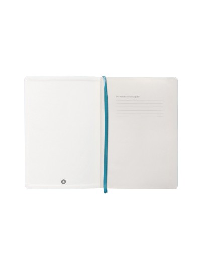 Cuaderno con gomilla antartik notes tapa blanda a5 hojas cuadricula azul claro 80 hojas 80 gr fsc