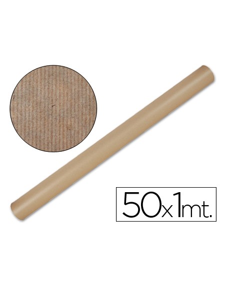 Papel kraft liderpapel marron rollo 50x1 mt