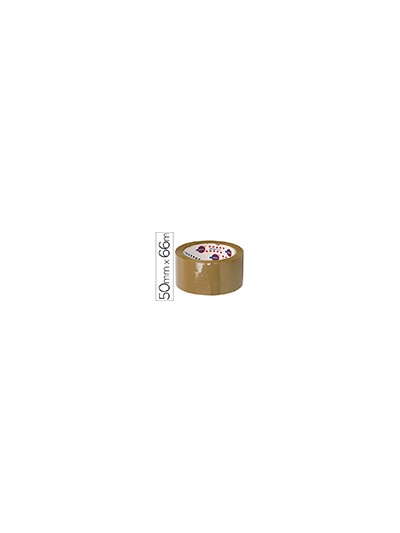 Cinta adhesiva eurocel polipropileno havana 66 mt x 50 mm para embalaje
