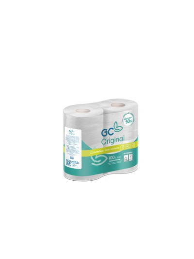 Papel higienico olimpic 2 capas-96,3mm ancho x 17,98m largo paquete de 4 rollos
