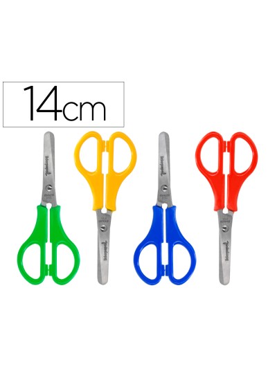 Tijera liderpapel ps-52-d con funda 14 cm colores surtidos