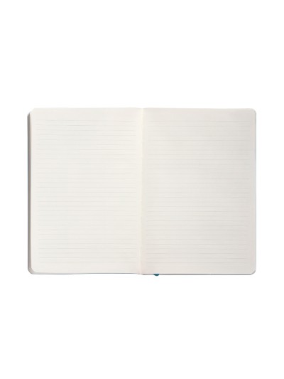 Cuaderno con gomilla antartik notes tapa blanda a5 hojas rayas azul claro 80 hojas 80 gr fsc