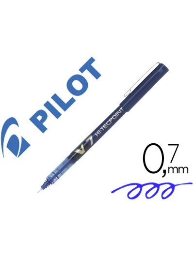 Rotulador pilot punta aguja v-7 azul 0.7 mm