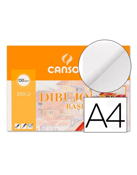 Papel dibujo basik 210x297 130 gr sin recuadro