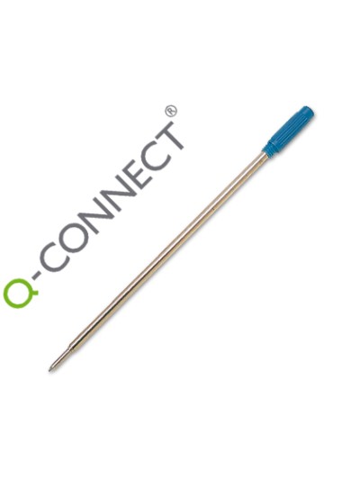Recambio boligrafo q-connect tipo cross azul
