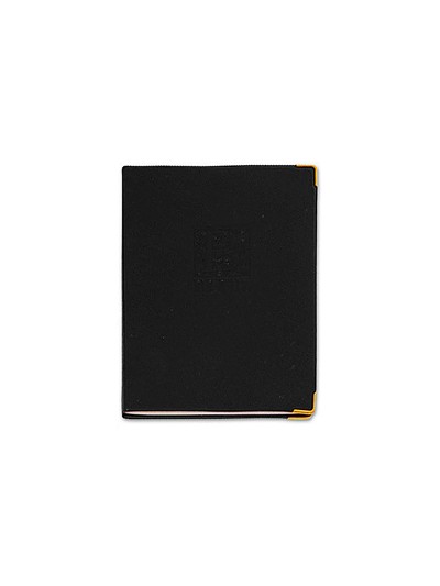 Listin telefonico q-connect tapa flexible con cantonera dorada 120x80 mm