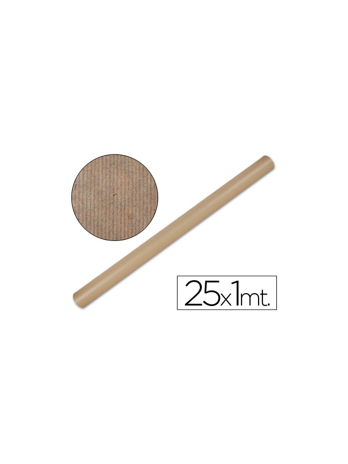Papel kraft liderpapel marron rollo 25x1 mt