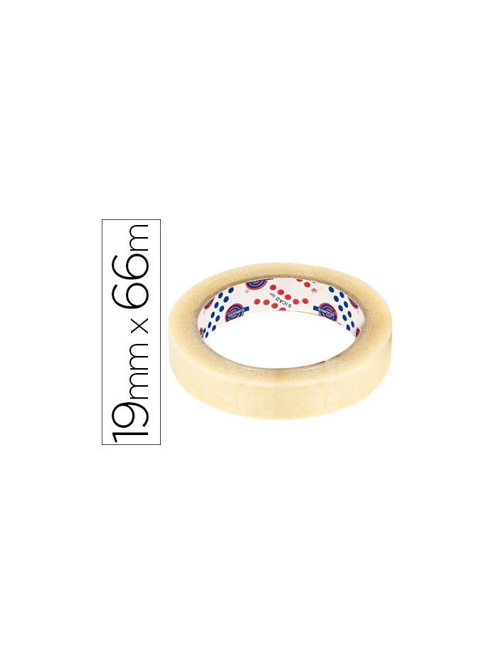 Cinta adhesiva eurocel 66 mt x 19 mm Cinta adhesiva eurocel 66 mt x 19 mm