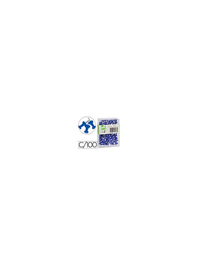 Señalizador de planos q-connect azul caja de 100 unidades