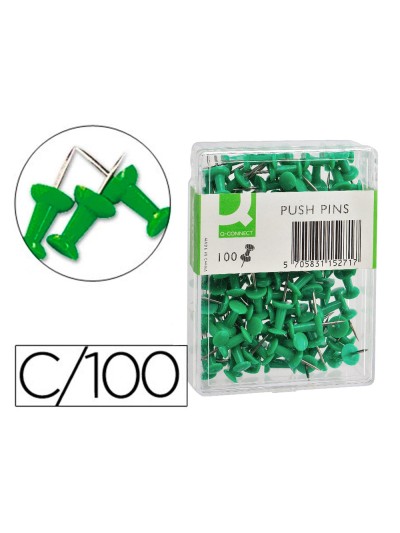 Señalizador de planos q-connect verde caja de 100 unidades