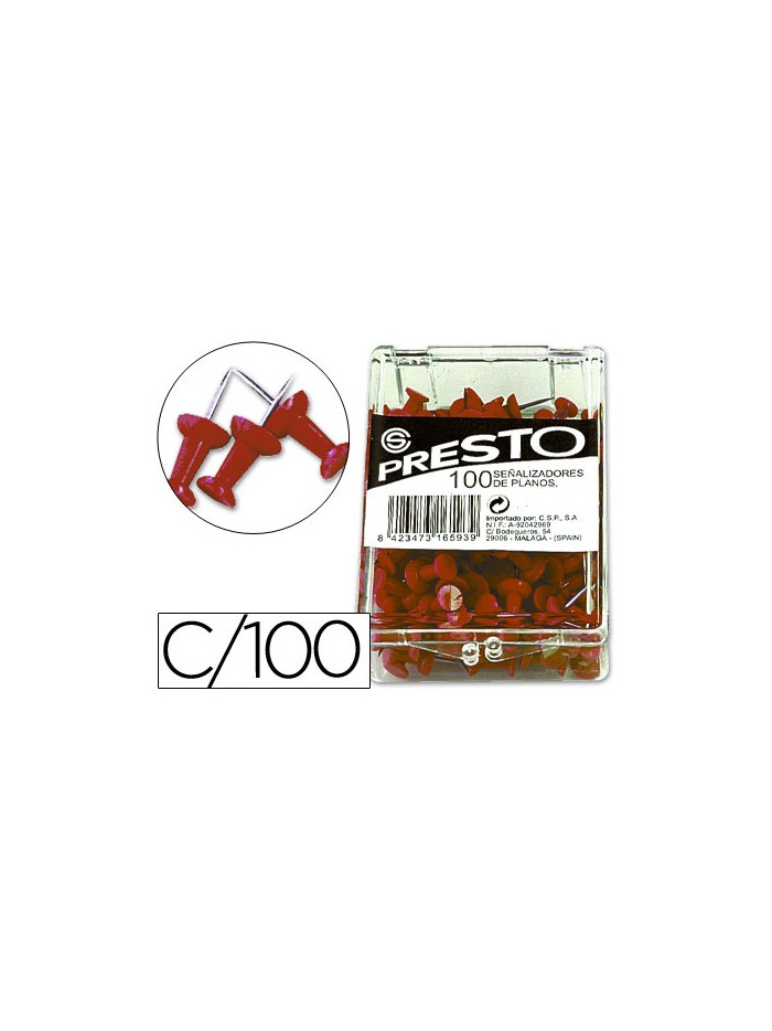Señalizador de planos q-connect rojo caja de 100 unidades Señalizador de planos q-connect rojo caja de 100 unidades