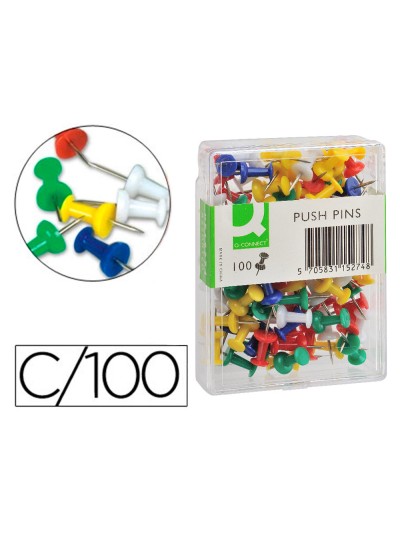 Señalizador de planos q-connect caja de 100 unidades colores surtidos