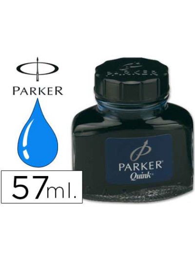 Tinta estilografica parker azul real bote 57 ml