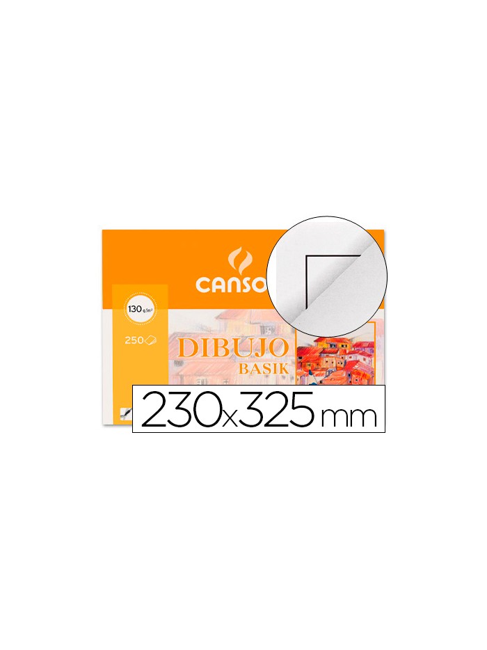 Papel dibujo basik 23x32.5 cm 130 gr con recuadro Papel dibujo basik 23x32.5 cm 130 gr con recuadro