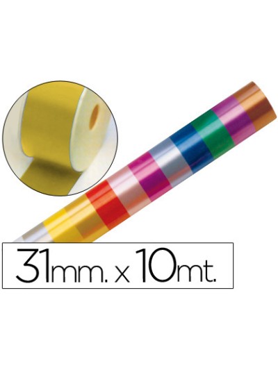 Cinta fantasia 10 mt x 31 mm oro