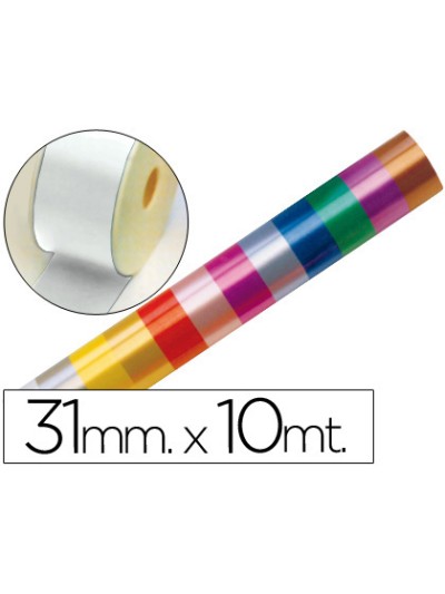 Cinta fantasia 10 mt x 31 mm blanco