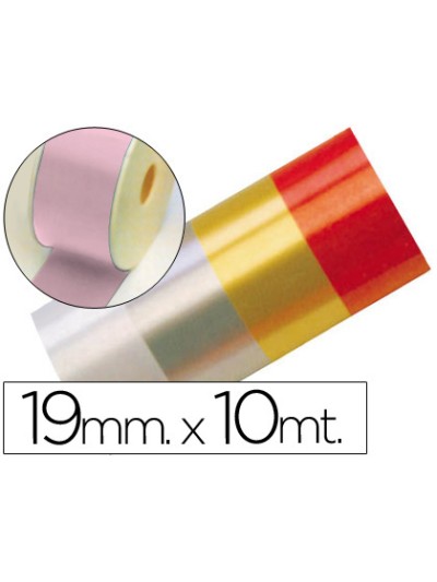 Cinta fantasia 10 mt x 19 mm rosa