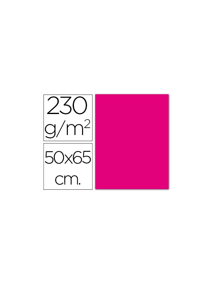 Cartulina fluorescente magenta 50x65 cm 230 gr Cartulina fluorescente magenta 50x65 cm 230 gr