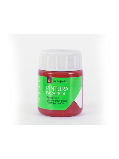 Pintura para tela la pajarita rojo ingles 25 ml