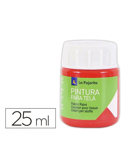 Pintura para tela la pajarita escarlata 25 ml