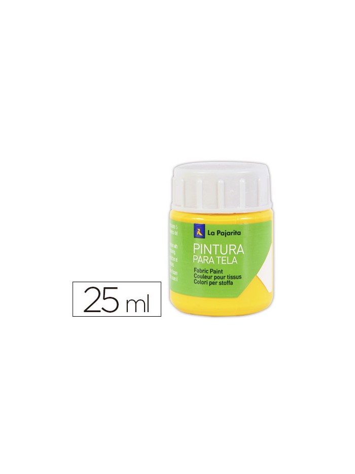 Pintura para tela la pajarita amarillo real 25 ml Pintura para tela la pajarita amarillo real 25 ml