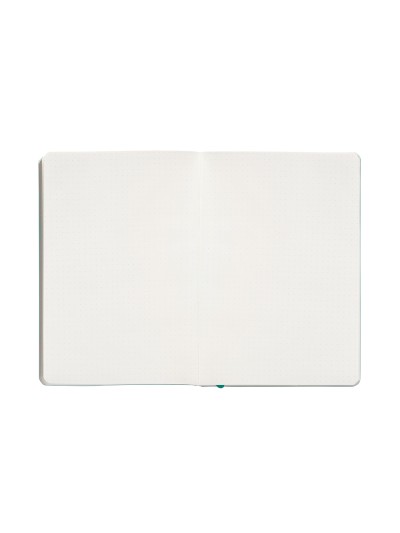 Cuaderno con gomilla antartik notes tapa blanda a5 hojas puntos turquesa 80 hojas 80 gr fsc
