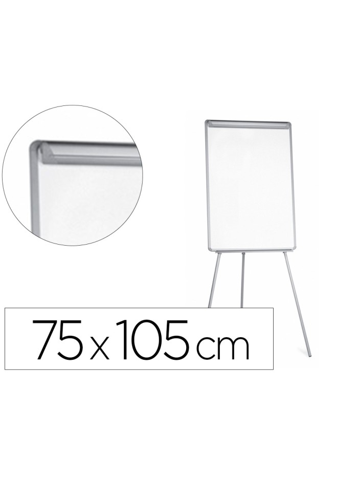 Pizarra blanca q-connect con tripode para conferencias 70x100 melamina Pizarra blanca q-connect con tripode para conferencias 70x100 melamina