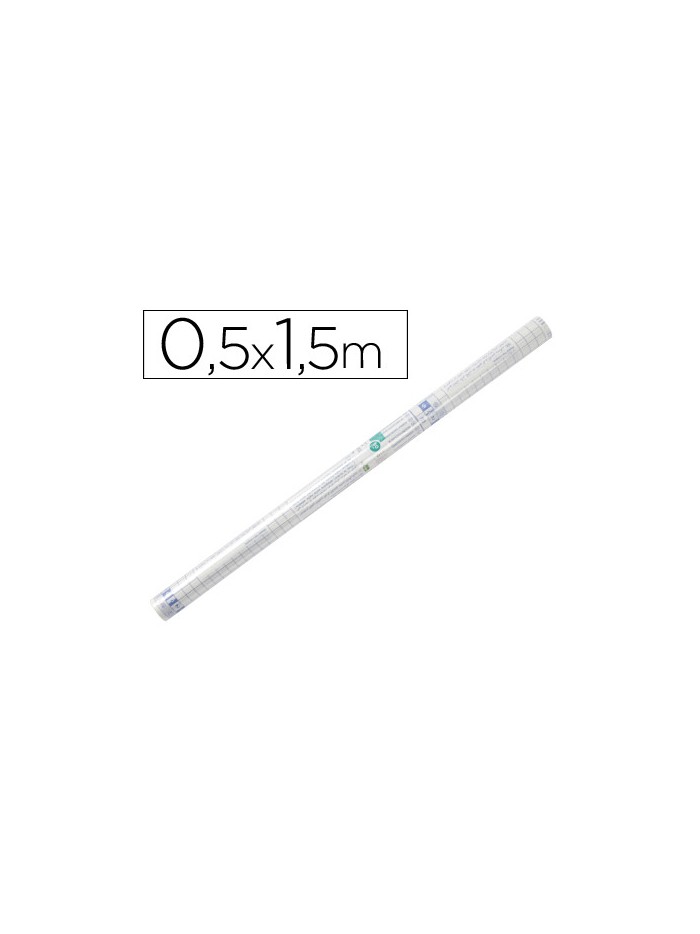 Rollo plastico adhesivo liderpapel 0.50x1.50 50 mc forralibros removible Rollo plastico adhesivo liderpapel 0.50x1.50 50 mc forralibros removible