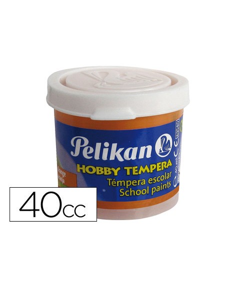 Tempera hobby 40 cc naranja -n.59b