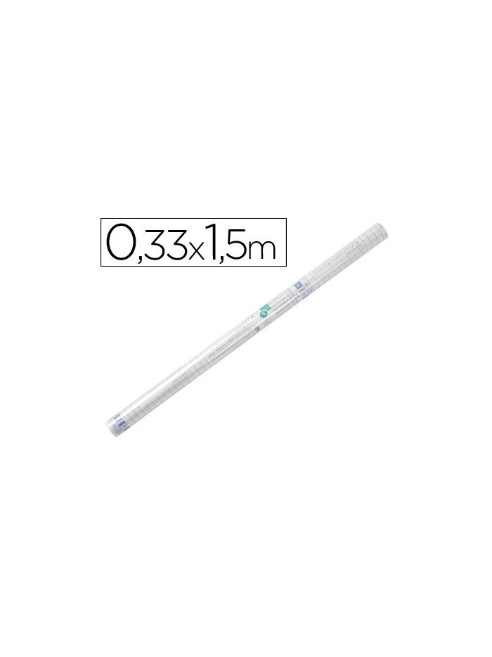 Rollo plastico adhesivo liderpapel 0.33x1.50 50 mc forralibros removible Rollo plastico adhesivo liderpapel 0.33x1.50 50 mc forralibros removible