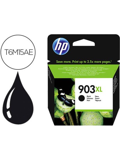 Ink-jet hp 903xl officejet 6960 / 6970 negro 825 paginas