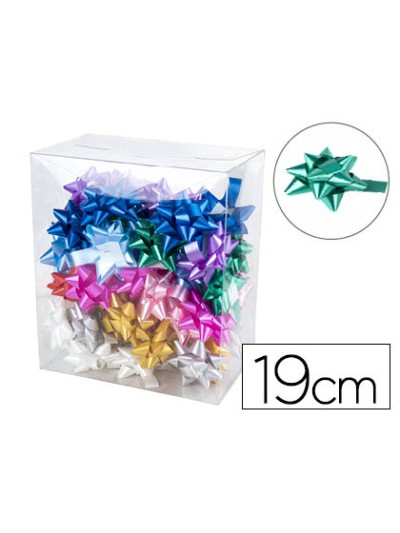 Lazo fantasia liderpapel 19 mm caja de 50 unidades colores surtidos