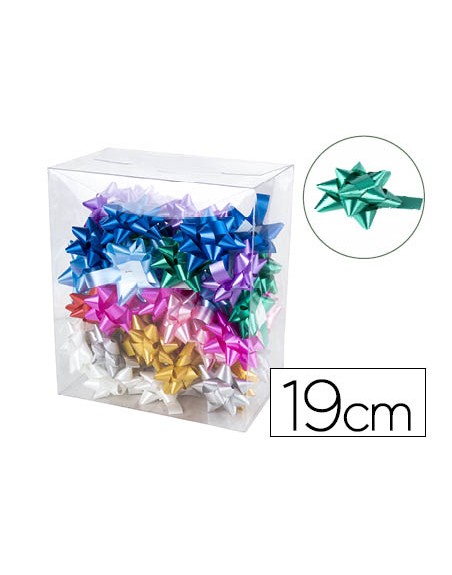 Lazo fantasia liderpapel 19 mm caja de 50 unidades colores surtidos
