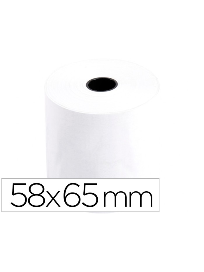 Rollo sumadora q-connect electro 58 mm ancho x 65 mm diametro sin bisfenol a Rollo sumadora q-connect electro 58 mm ancho x 65 mm diametro sin bisfenol a