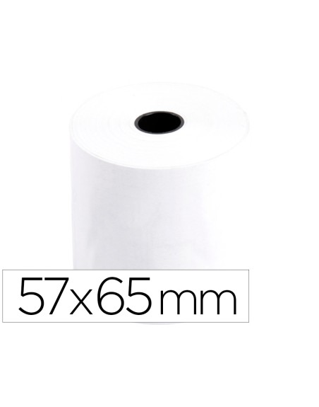 Rollo sumadora q-connect electro 57 mm ancho x 65 mm diametro sin bisfenol a