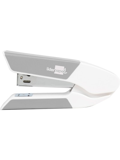 Grapadora liderpapel con regalo de extraegrapas y caja de 1000 grapas 26/6 capacidad 20h color gris