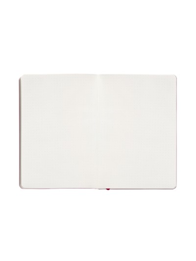 Cuaderno con gomilla antartik notes tapa blanda a5 hojas puntos burdeos 80 hojas 80 gr fsc