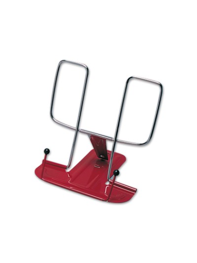 Atril liderpapel base metalica angulo ajustable soporte parteposterior 195x235 mm color rojo