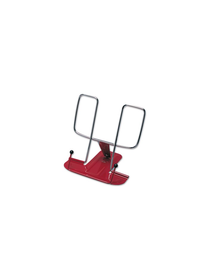 Atril liderpapel base metalica angulo ajustable soporte parteposterior 195x235 mm color rojo Atril liderpapel base metalica angulo ajustable soporte parteposterior 195x235 mm color rojo