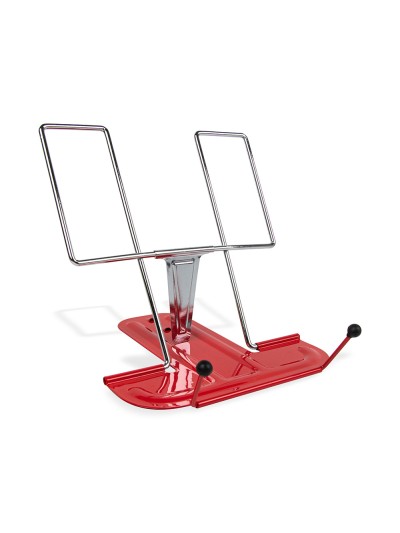 Atril liderpapel base metalica angulo ajustable soporte parteposterior 195x235 mm color rojo